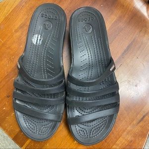 Black Crocs Size 8